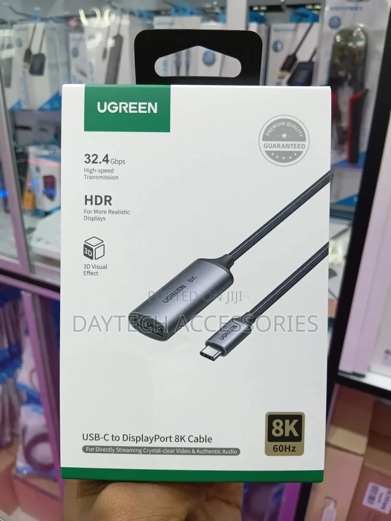 This Is a Ugreen Usb-C to Displayport Female Cable.