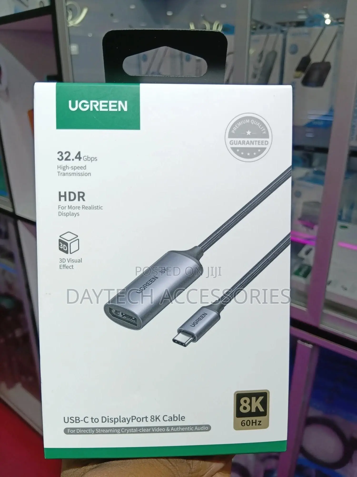 Ugreen 8k60hz Usb C to Displayport 1.4 Adapter Cable
