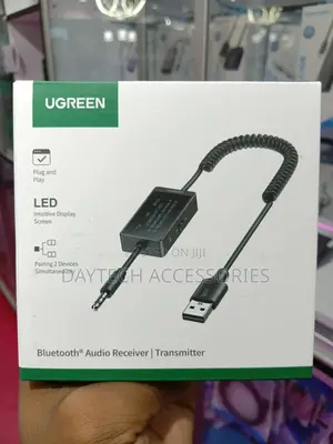 Ugreen Usb to 3.5mm Bluetooth Transmitter Receiver Adapter - Black