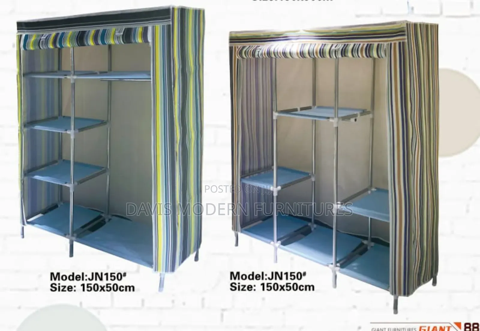 Blue Plastic Wardrobe/Closet