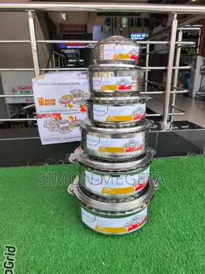 6 Pieces Divine Touch Stainless Steel Hot Pots