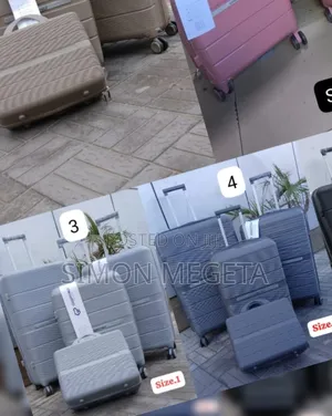 Available in All Colors Rubber Suitcase 4 in 1