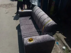 (3 Seater on Sale) Grey Cup Holder Sofa
