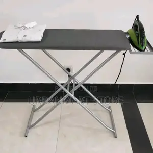 Foldable Metallic Ironing Board With Adjustable Height