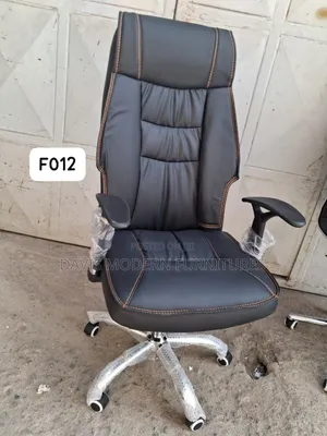 Black Leather With Orange Stitching No