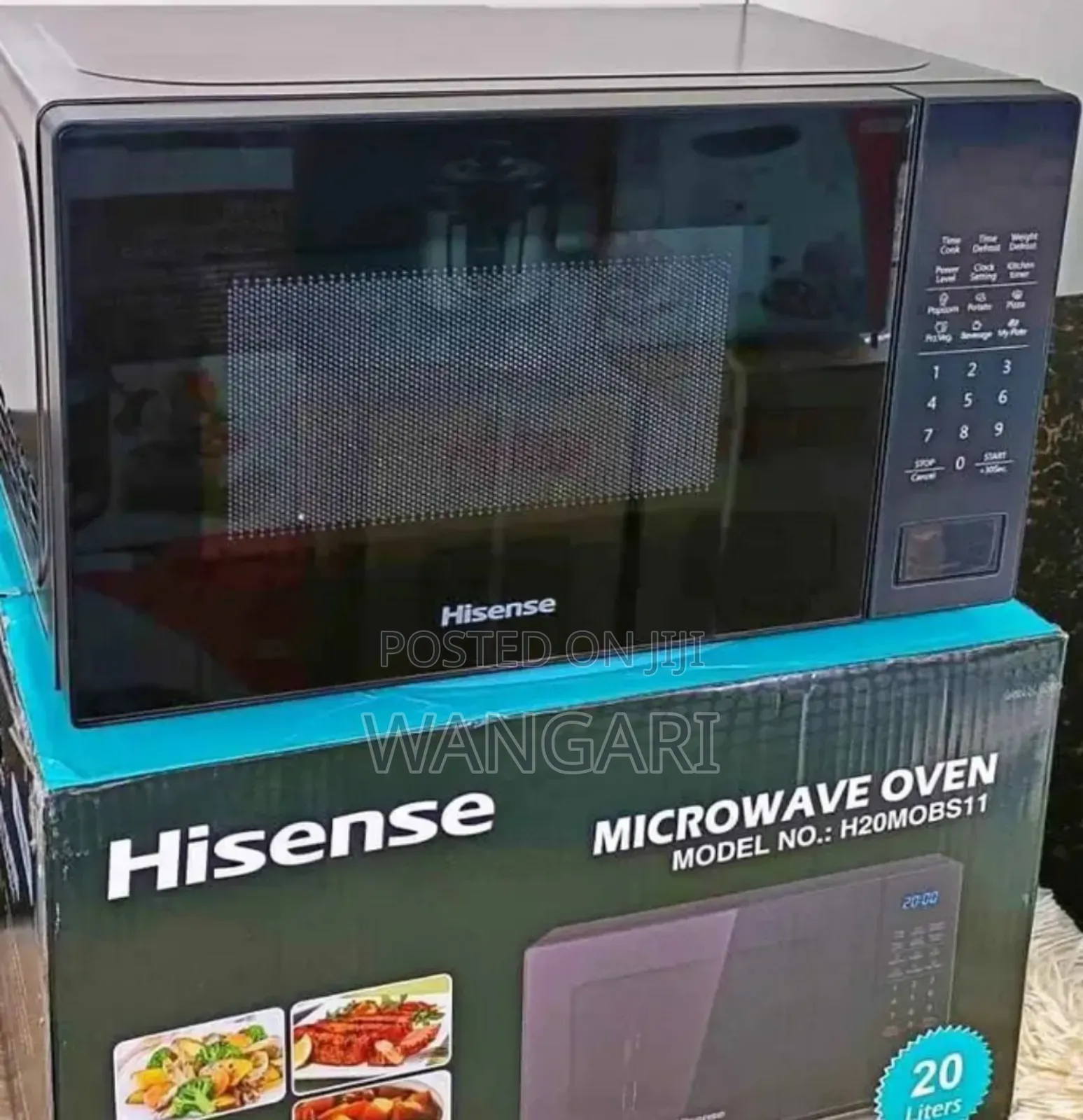 Black Hisense Digital Microwave