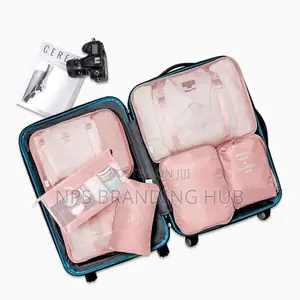 8pcs Luggage Travel Organizers For Suitcase With Toiletry Case (Cn)