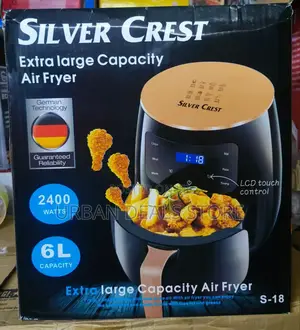 6 Litres Silver Crest Air Fryer 
Each 
Box Has 4 Pieces
