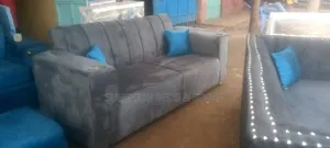 Grey 3 Seater Sofa + Pillows