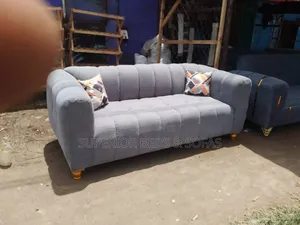 Grey 3 Seater. (Fabric)