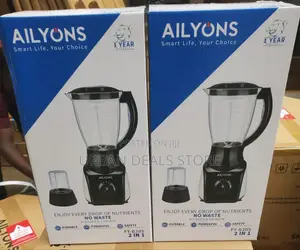 Ailyons 2 in 1 Heavy Blender 
Box Has 6 Pieces