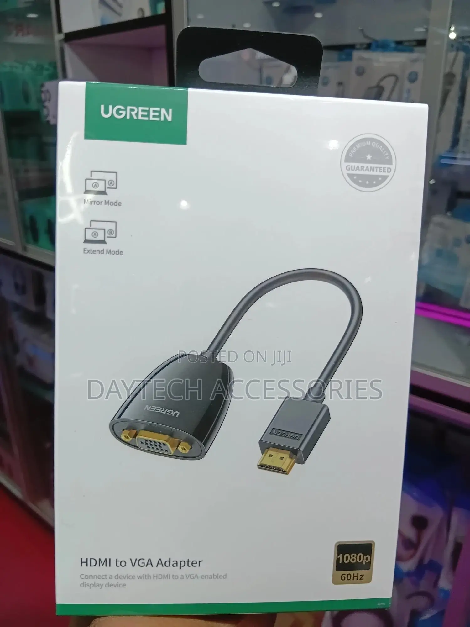Ugreen Hdmi to Vga Adapter Without Audio Mm105 Black