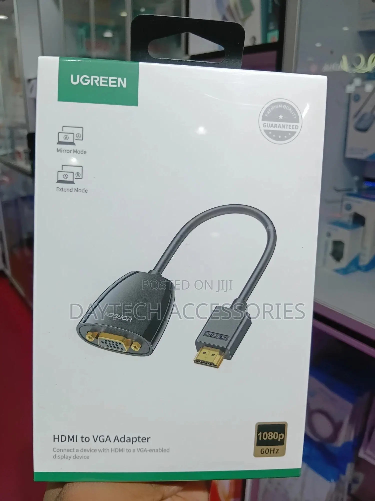 Ugreen Hdmi to Vga Adapter Without Audio Mm105 Black