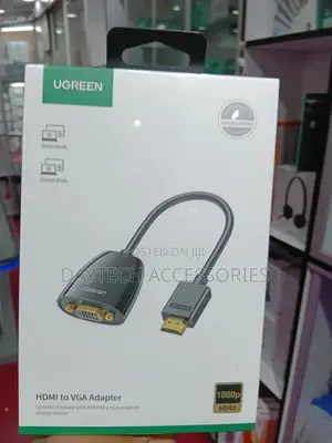 Ugreen Hdmi to Vga Adapter Without Audio Mm105 Black