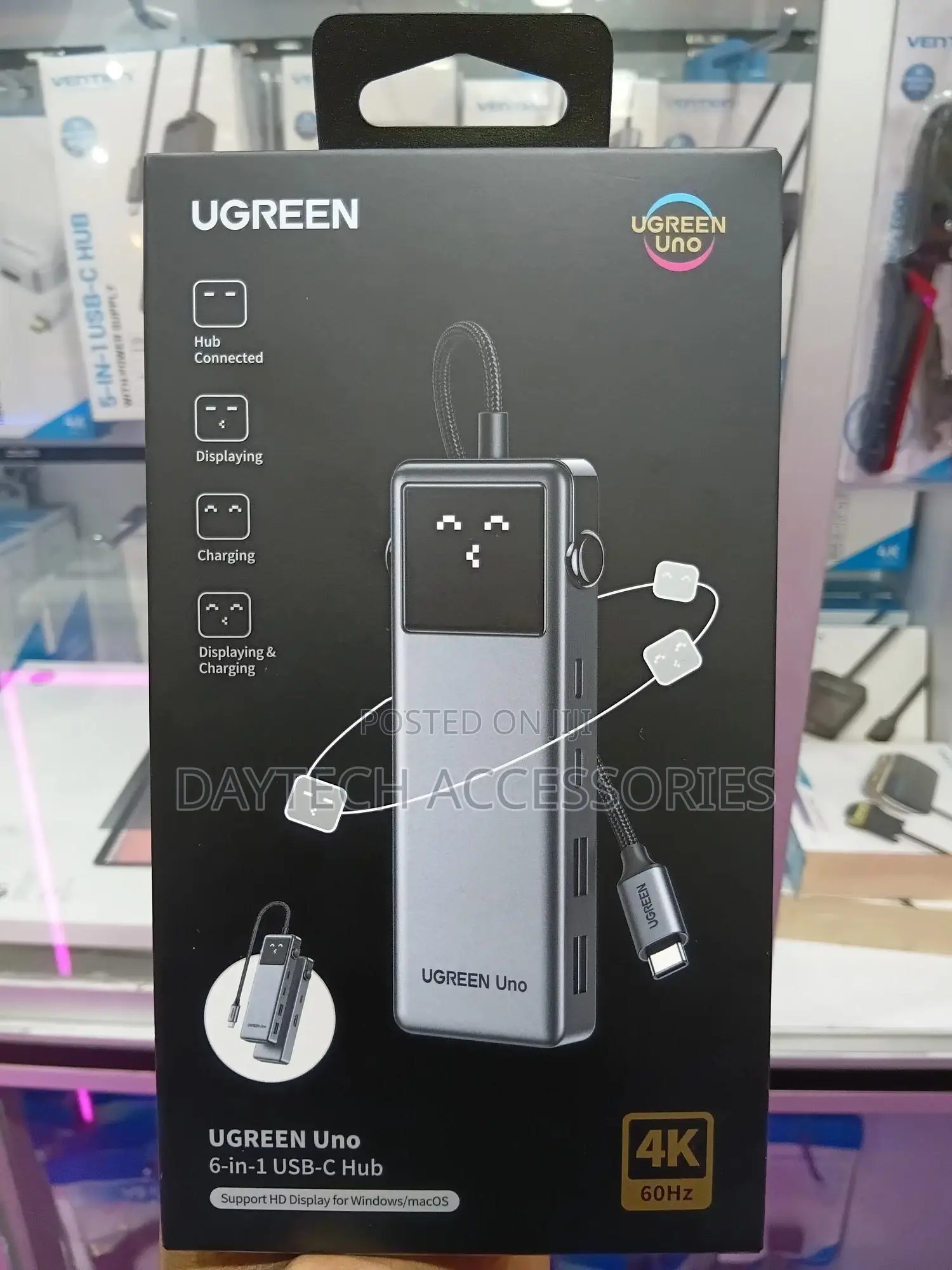 The Ugreen Uno 6-in-1 Usb-C Hub.