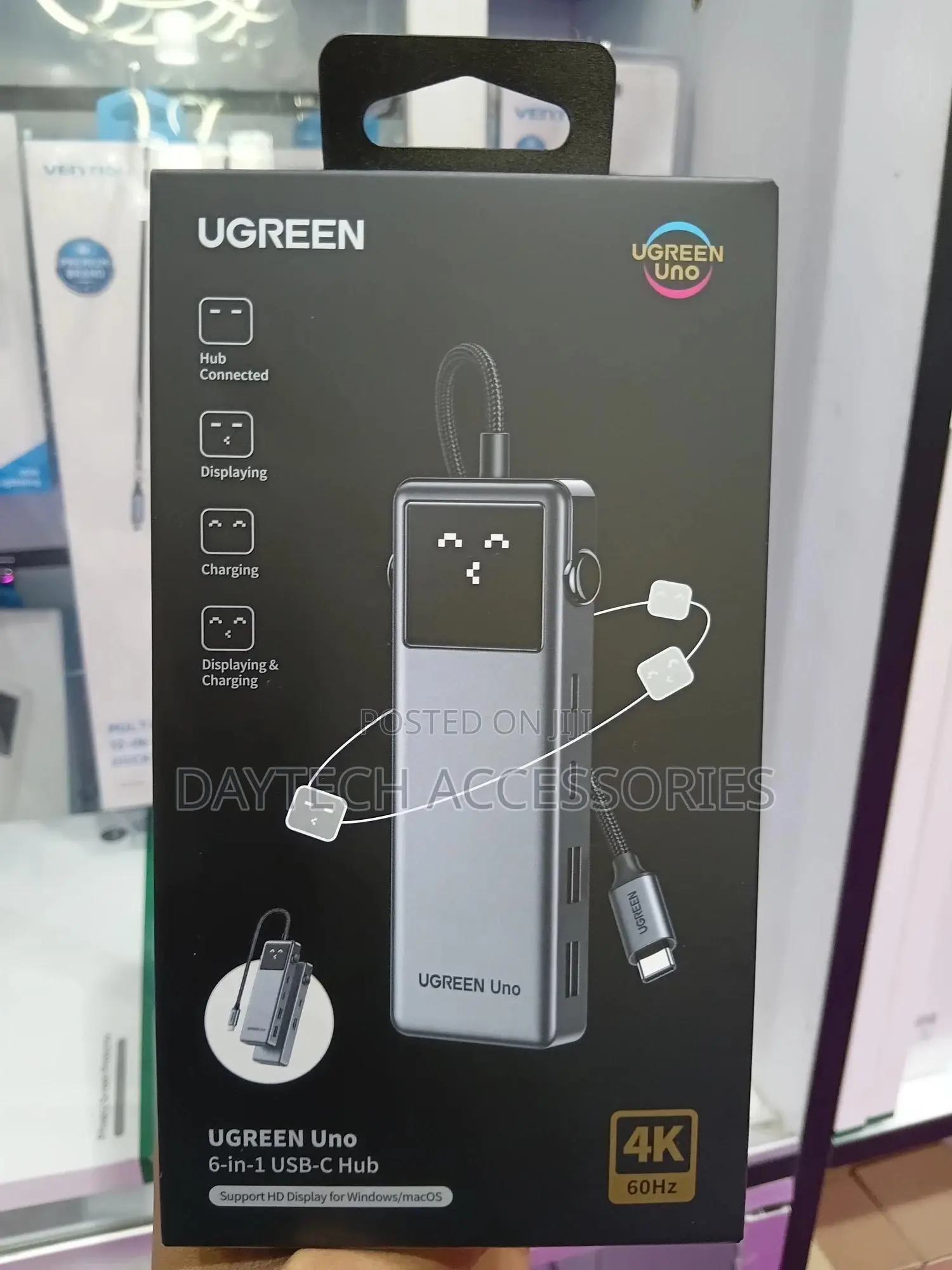 Ugreen Uno 6-in-1 Usb-C Hub 2xusb-A3.2 + 2xusb-C3.2 + at 60hz Hdmi
