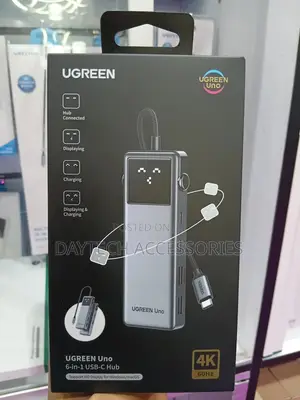 Ugreen Uno 6-in-1 Usb-C Hub 2xusb-A3.2 + 2xusb-C3.2 + at 60hz Hdmi