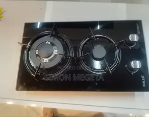 Bolesi Hob 2 Burners Inbuilt Gas Glass Tampared Hod