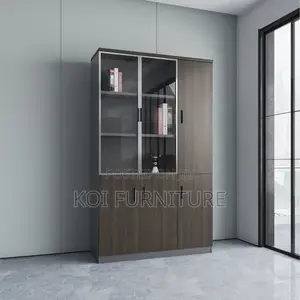 Office Cabinet : 3-Door Wooden Advanced Office Filling Cabinet