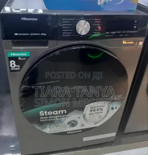 Colour Black Neew Hisense 8kgs Wash and Dry Washing Machine