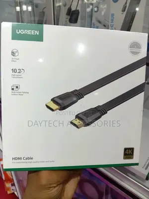 Ugreen Hdmi Male to Male Flat Cable 5m (Black) (Ed015/50821)