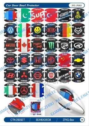 4pc Set Car Bowl Branded Door Bowl Protector