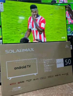 50′′ Solarmax Smart Android Tv – Uhd, Hdr, Dolby Audio