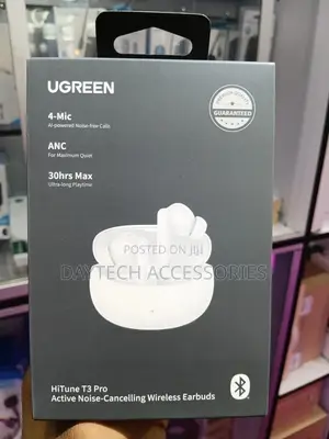 Ugreen Hitune T3 Pro Active Noise-Cancelling Wireless Earbuds - Black