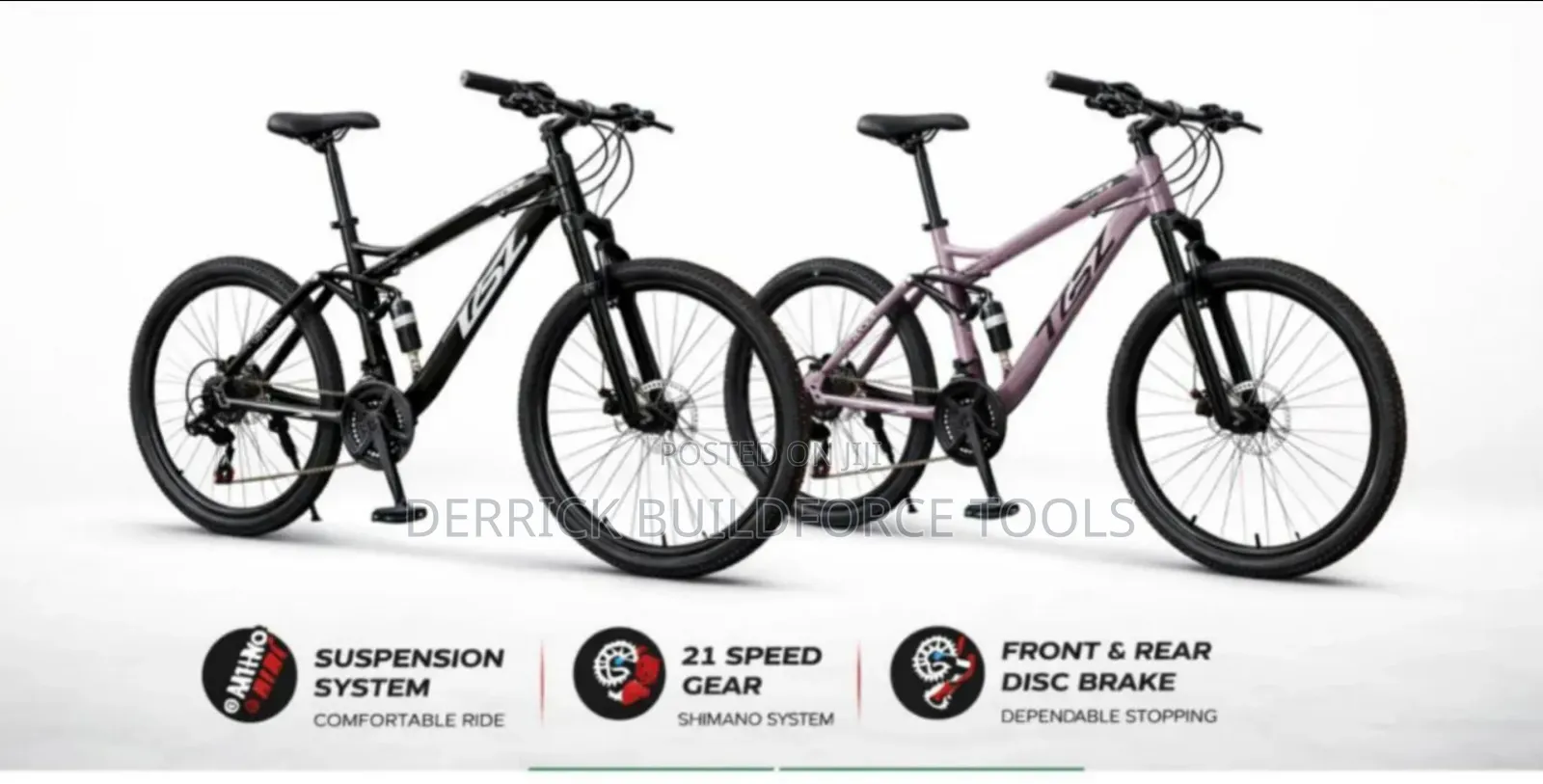 TSN MTB Size 26 Suspension Bike