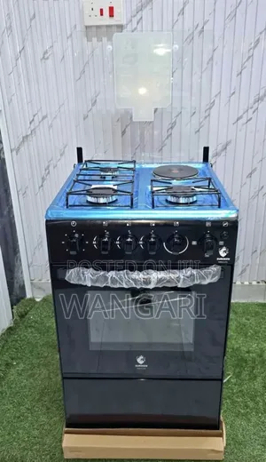 3+1 50 by 55 Euroken Standing Cooker With Electric Oven