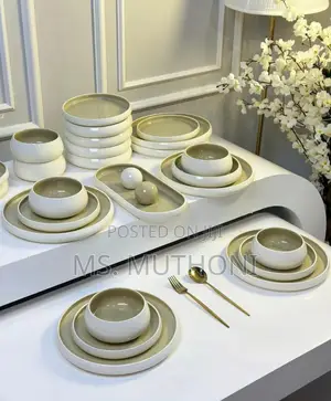 27 Pieces Unique European Porcelain Dinner Set