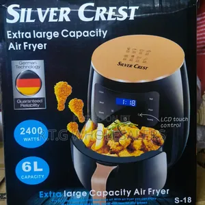 Silver Crest 6l Air Fryer With Adjustable Temperature Timer