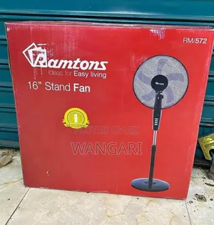 With Warranty Black Ramtons 16 " Standing Fan