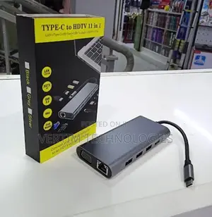 Macbook Type C to Ethernet Laptop Adapter 11in 1
