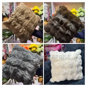 Rabbit Fur Throw Cushion Covers