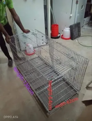 Heavy Duty Indoor Foldable Metallic Dog Cage Kennel