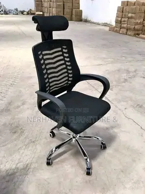 Adjustable Swivel Desk Chair With Headrest