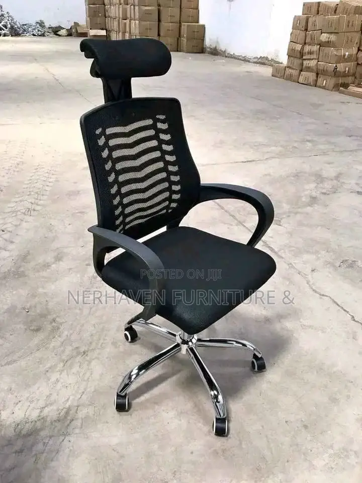 Adjustable Swivel Desk Chair With Headrest