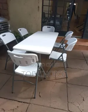6-Chairs and Folding Table