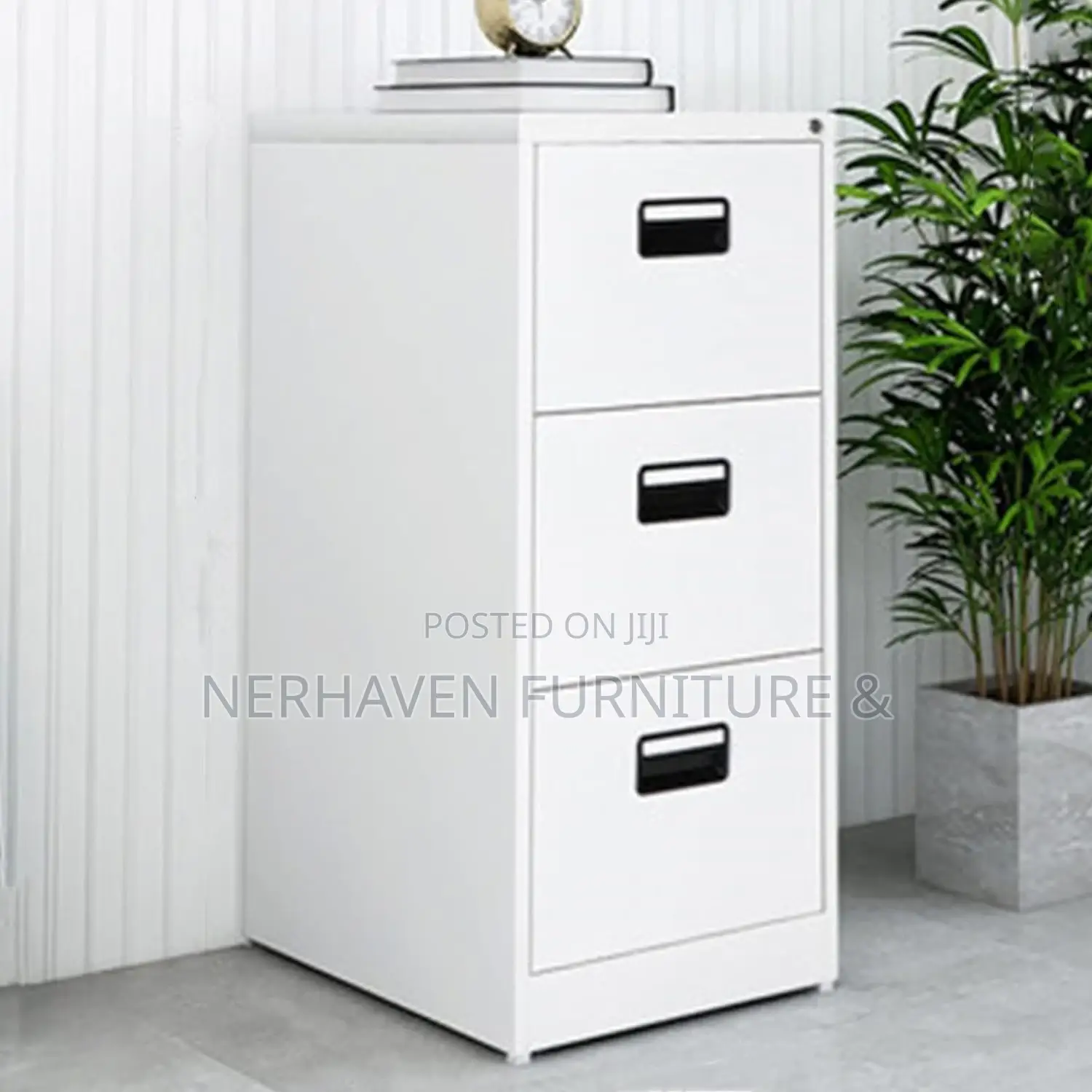 Lockable 3 Drawer Metal Filing Cabinet for Office