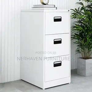 Lockable 3 Drawer Metal Filing Cabinet for Office