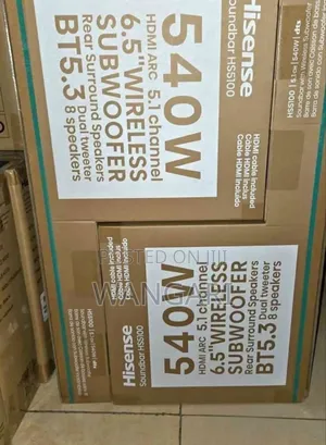 Restocked 540 Watts Hisense Wireless Soundbar