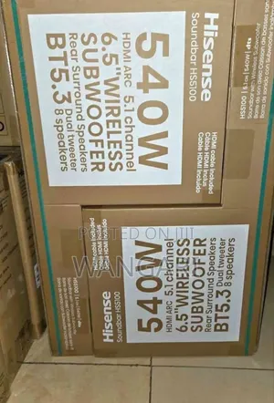 With Warranty Hisense 540 Watts 6.5 Wireless Subwoofer