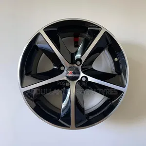 Rim Size 14inch 4hole Black and Silver