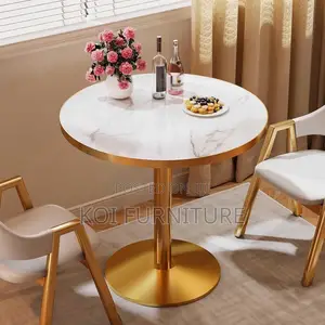 Dining Table; Round Elegant High Restaurants Dining Table
