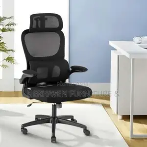 Modern Flip-Up Arm Ergonomic Mesh Chair for Office Study