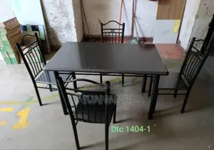 With Leather Seats 6 Sitter Dining Table