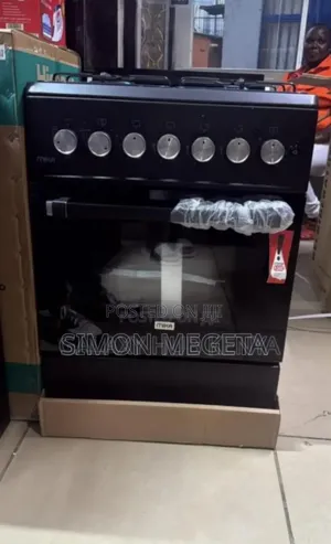 Colour Black Mika 60*60 Standing Cooker. Adjustable