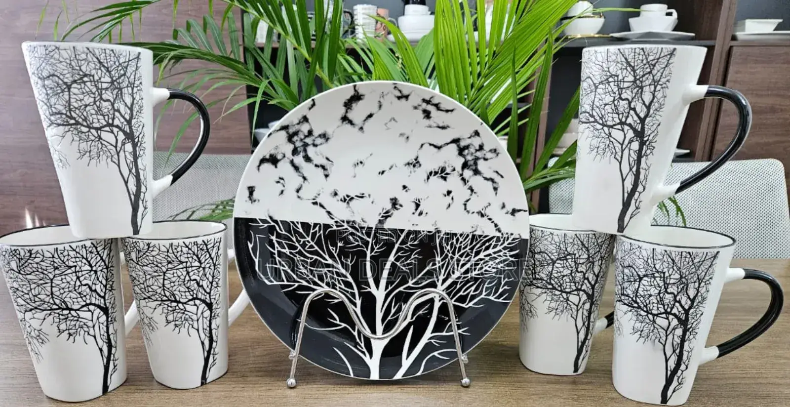 Breakfast Sets 6 PCS Tree Mugs 6 PCS Tree Plate Available
