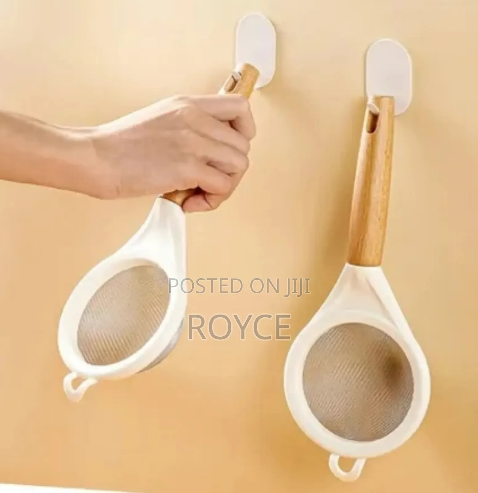 Wooden Handle Stainless Mesh Sieve